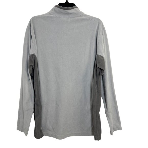 Columbia Men's Gray Fleece Quarter Zip Pullover Long Sleeve Shirt Size L - Picture 2 of 9